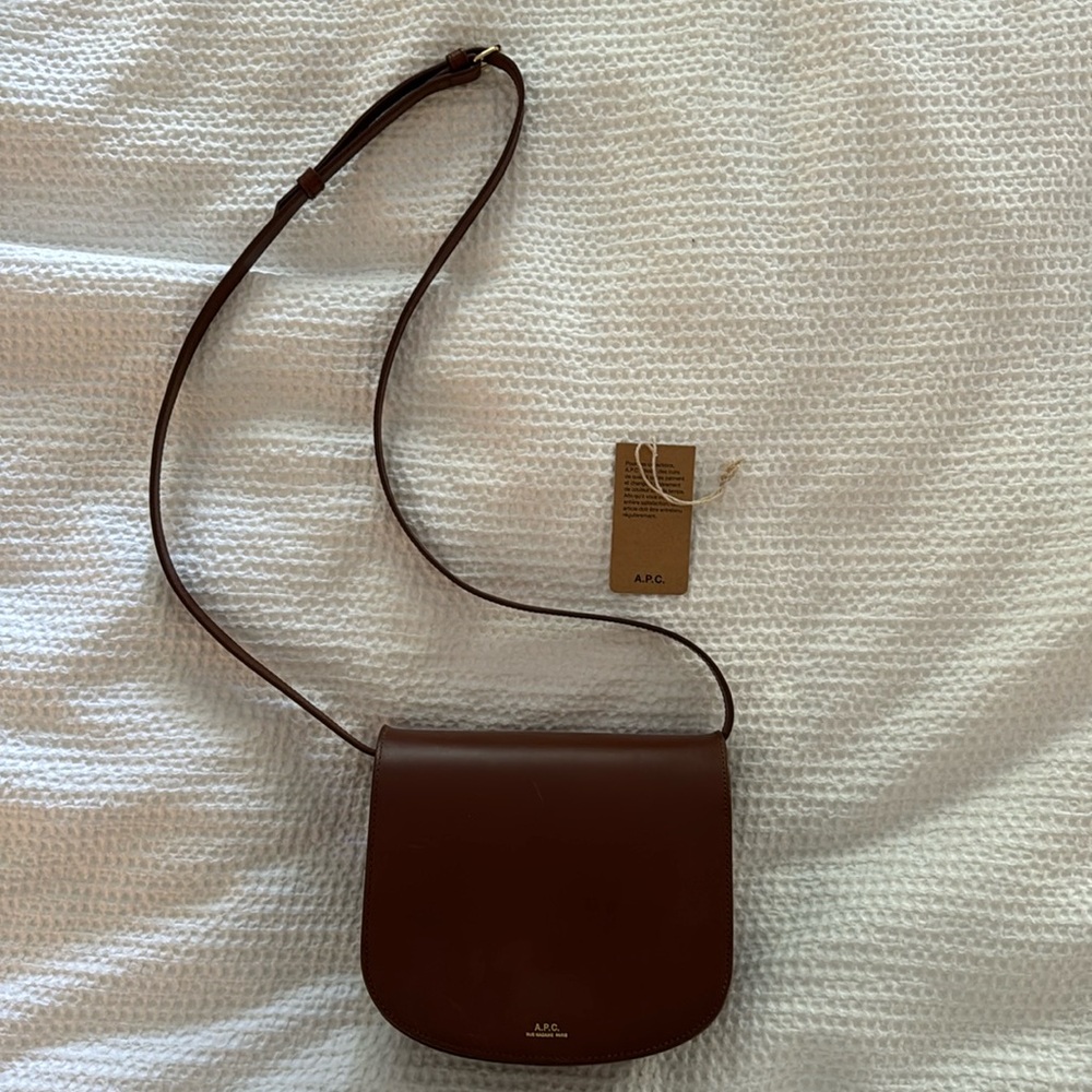 A.P.C. Dina Leather Shoulder Bag